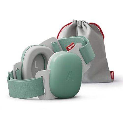 Alpine Muffy Baby - New & Improved Baby Ear Muffs Noise Protection for Babies and Toddlers - CE & ANSI Certified - Safe and Soothing Hearing Protection - Age 3-48 Months - Approved by Babies - Green - Sage Green