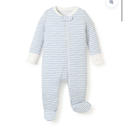 Baby's Pima Romper in La Mer