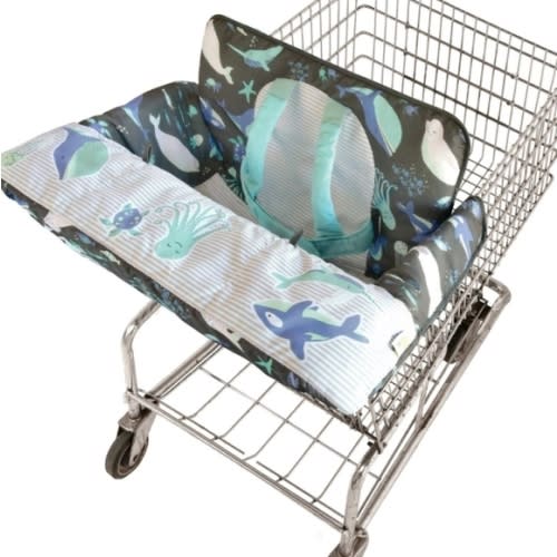 Baby/toddler shopping cart and seat cover