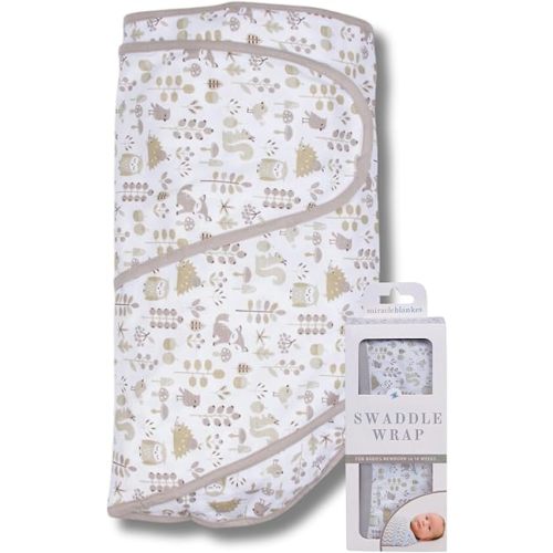 Miracle Blanket Swaddle Wrap - Newborn Essential Baby Blanket - Soft Sleep Sack Ideal for Newborns and Infants (Foxes)