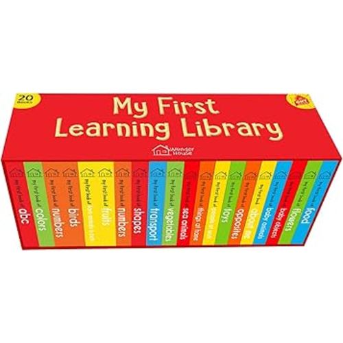 My First Complete Learning Library: Boxset of 20 Board Books Gift Set for Kids (Horizontal Design)