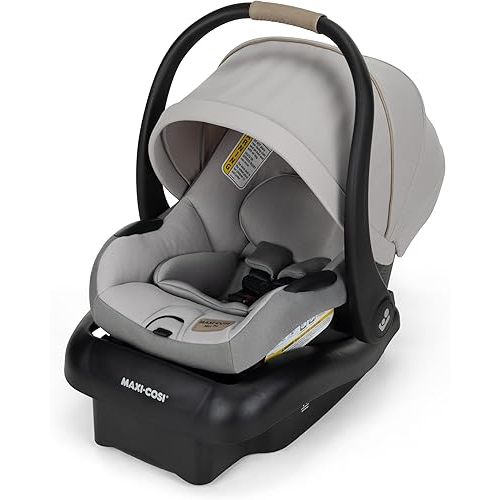 Maxi-Cosi Mico Pro Baby Infant Car Seat, Ventilated Chair Design, Soft Headrest Pad, Easy-Install Latch, Adjustable Belt Guide, 3-Position Base, Stroller-Ready, Fits 4-30 lbs, up to 32 in, SeaDrift