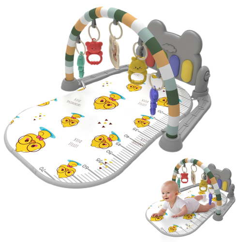 RUIG Baby Gym Play Mat for Babies 0-6 Months Tummy Time Mat Baby Kick and Play Piano Playmat Activity Gym for Baby Boy Girl Toddler Activity Center Baby Floor Play Mat for Baby