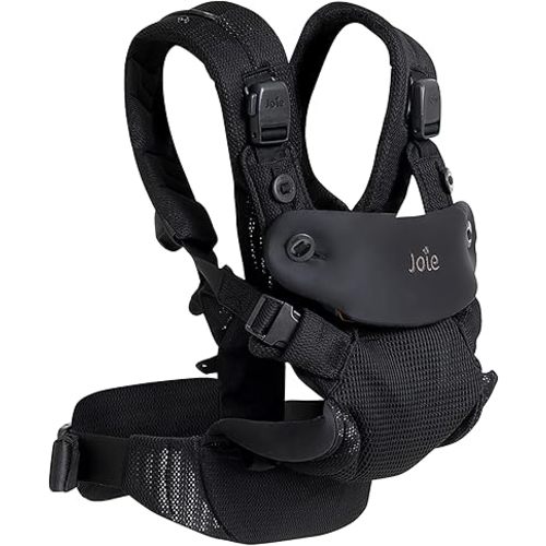 Savvy Air 4-in-1 Mesh Baby Carrier – Breathable, Ergonomic Baby Carrier with 4 Carry Positions, Cooling Mesh Fabric, Padded Straps, and Lumbar Support (Coal)