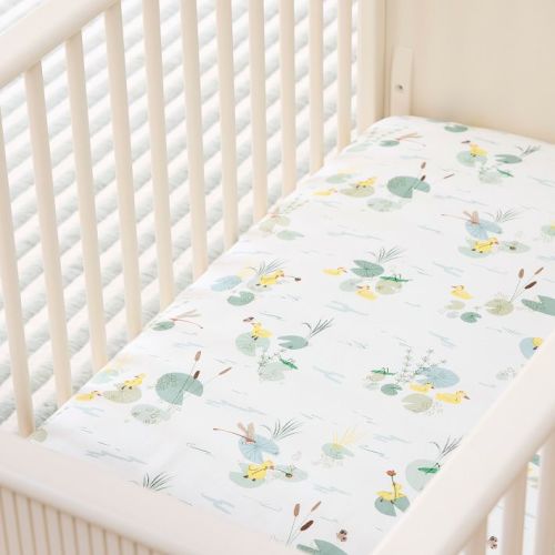 Lilypad Duckling Crib Fitted Sheet