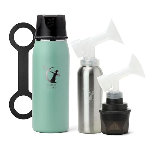 Ceres CHILL OG+ Breastmilk Chiller/Warmer – 12–38oz Portable Breast Milk Cooler, Two Chilling Options & More Capacity – Pump Compatible Container