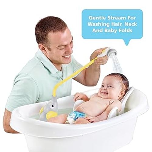 Yookidoo Baby Bath Shower Head - Elephant Water Pump with Trunk Spout Rinser - Control Water Flow from 2 Elephant Trunk Knobs for Maximum Fun in Tub or Sink for Newborn Babies(Yellow) : Amazon.com.au: Baby