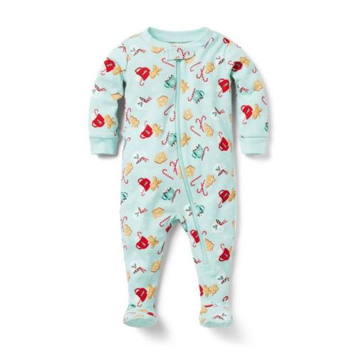 Baby Good Night Footed Pajamas In Sweet Holiday Dreams