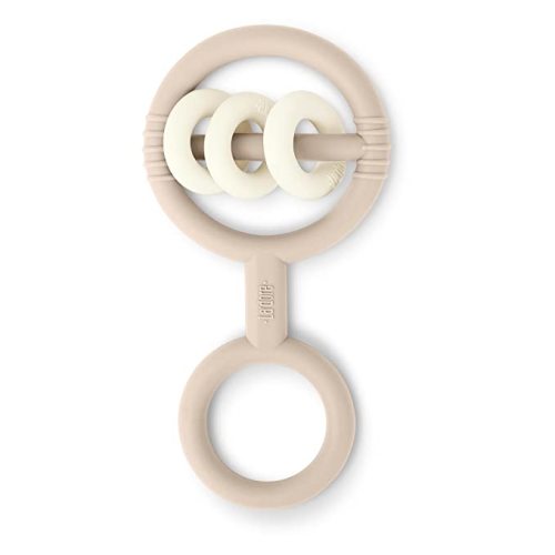 La'dore Baby Teething Toys Premium Baby Double Teether Soft Food-Grade Silicone Teethers for Babies – Shaped Easy to Clean Teething Ring Soother for Infants (Saddle)