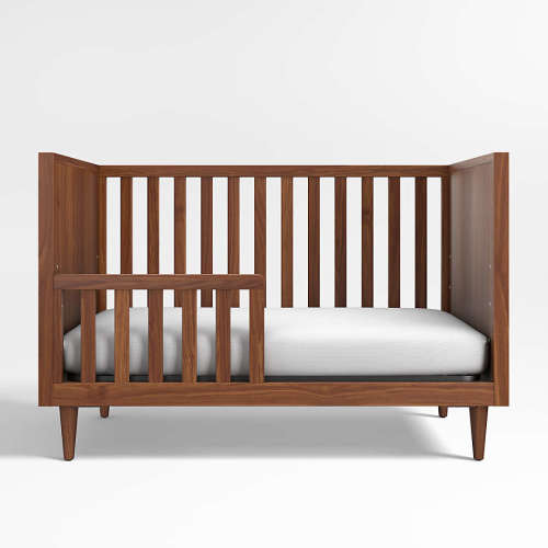 Tatum Walnut Mid-Century Wood Convertible Crib