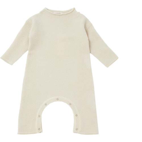 Baby Prion Romper, Buttermilk - Caramel Rompers | Maisonette