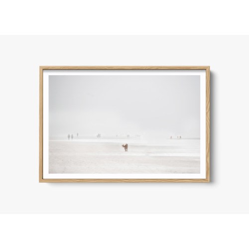 Dog Print, California Fine Art Photography, Minimalist Wall Art, Coastal Print, Black and White Print, Ocean Wall Art, Moody Home Decor
