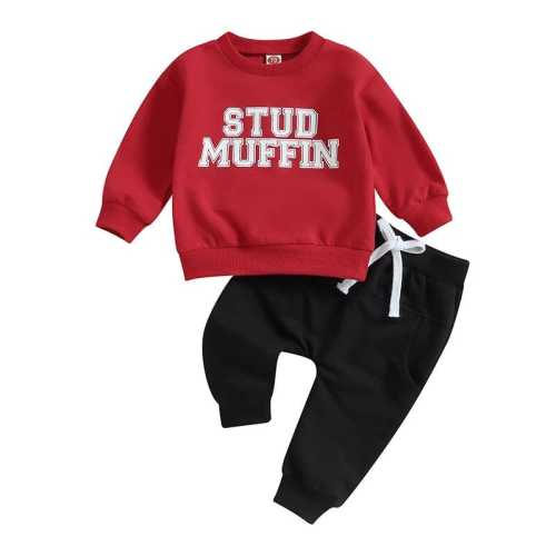 Unisex Baby Long Sleeve Stud Muffin 2-Piece Outfit Set– The Trendy Toddlers