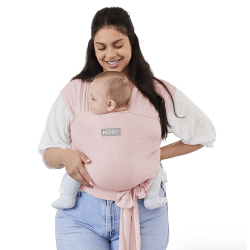 Easy-Wrap Carrier by Petunia Pickle Bottom - Rose Quartz Eyelet
