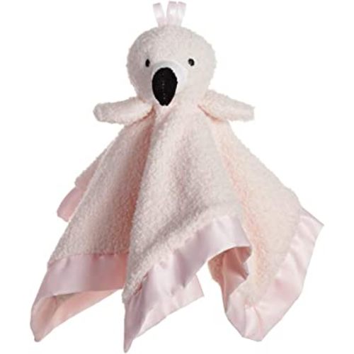 Apricot Lamb Stuffed Animals Flamingo Security Blanket Infant Nursery Character Blanket Luxury Snuggler Plush Baby Lovey(Flamingo, 13 Inches)