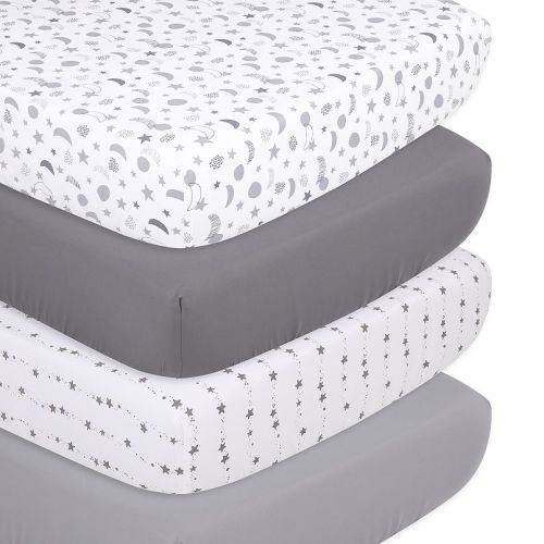 The Peanutshell 4-Pack Celestial Crib Sheets