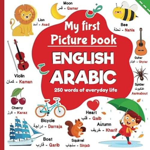My first picture book English Arabic, 250 words of everyday life: learning Arabic for children, words translated from English to Arabic Paperback – April 6, 2021