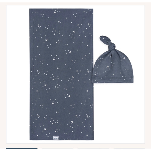 2-Piece Baby Boys Stars & Moon Swaddle and Cap Set – Gerber Childrenswear