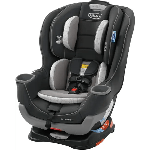 Graco Extend2Fit Convertible Car Seat, Rear-Facing and Forward-Facing, Extended Rear-Facing Seat Option, Redmond, Ideal for Newborns, Infants, and Toddlers