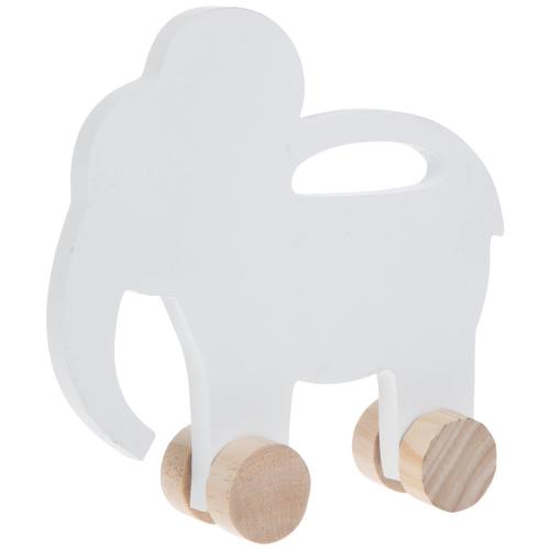 Elephant Rolling Wood Decor
