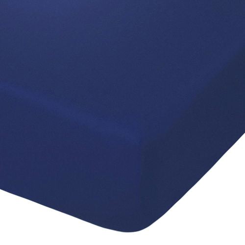 NTBAY 100% Brushed Microfiber Fitted Crib Sheet, Super Soft and Cozy 28x52 Crib Sheet for Standard Crib and Toddler Mattresses, Boys, Girls, Unisex, Navy Blue, 28x52 Inches