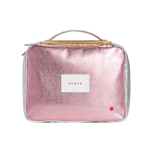 STATE Bags | Bensen Toiletry Kit Metallic Pink/Silver