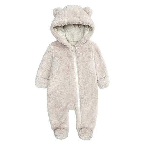 Curipeer Infant Baby Outfit Bodysuit Fleece Bunting Footed Sleeper 0-12M