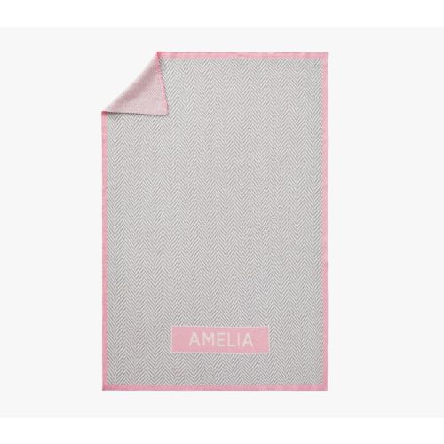 Herringbone Personalized Baby Blanket