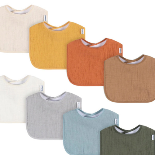 8-Pack Baby Neutral Warm Shades Muslin Drooling Bibs – Gerber Childrenswear