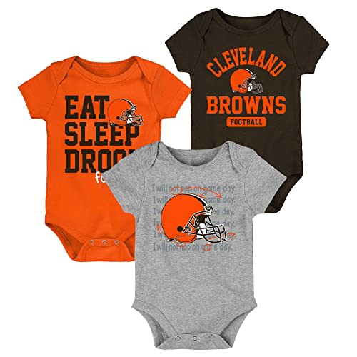 Outerstuff Newborn & Infant/NFL Eat Sleep Drool Football Three-Piece Bodysuit Set