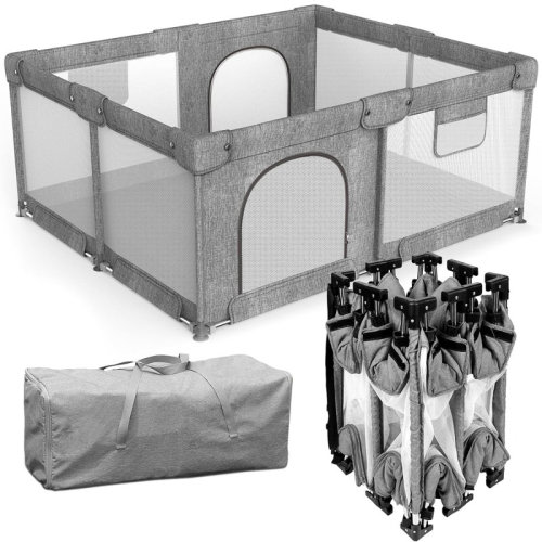 dearlomum 59"×71" Foldable Large Baby Playpen Activity Center Playard for Babies and Toddlers Safety Gate & Reviews | Wayfair