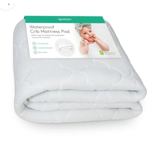 Waterproof Crib Mattress Pad - Crib 2-Pack