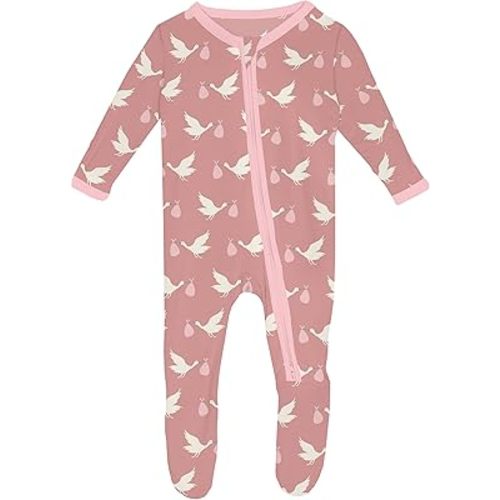 KicKee Welcome Home Footie with Zipper, Boy or Girl One-Piece, Super Soft Baby Clothes