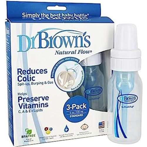 Dr. Brown's Original Bottle, 4 Ounce, 3-Pack