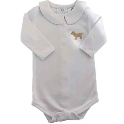 Embroidered Puppy Onesie