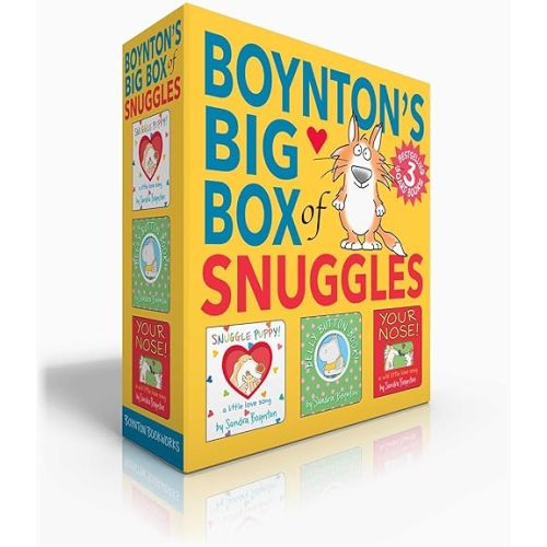 Boynton's Big Box of Snuggles (Boxed Set): Snuggle Puppy!; Belly Button Book!; Your Nose! (Boynton on Board) Board book – November 7, 2023