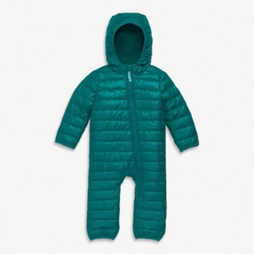 Primary Baby Lightweight Puffer Suit in Spruce Size 6-12 Months