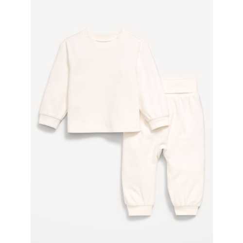 Cozy-Knit Long-Sleeve Top and Leggings Set for Baby
