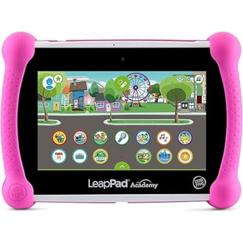 LeapFrog LeapPad Academy Kids’ Learning Tablet, Pink