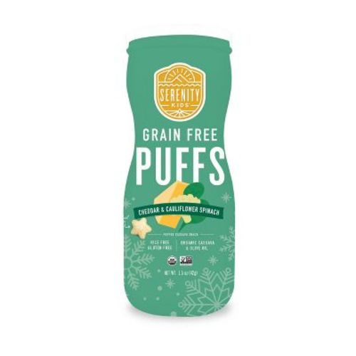 Serenity Kids' Cheddar & Cauliflower Puffs Baby Snacks