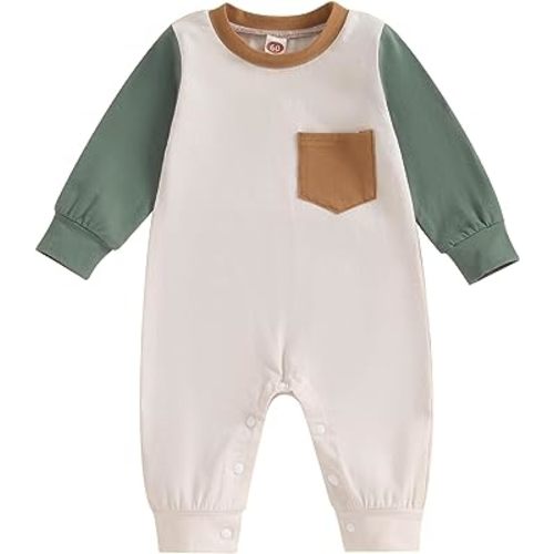 GOOCHEER Casual Fall Winter Clothes Infant Baby Boy Long Sleeve Romper Jumpsuit Playsuit One Piece Outfit