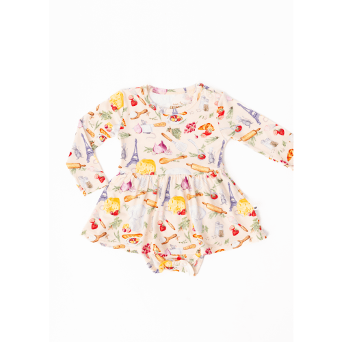 Tiny Chef Long Sleeve Baby Dress
