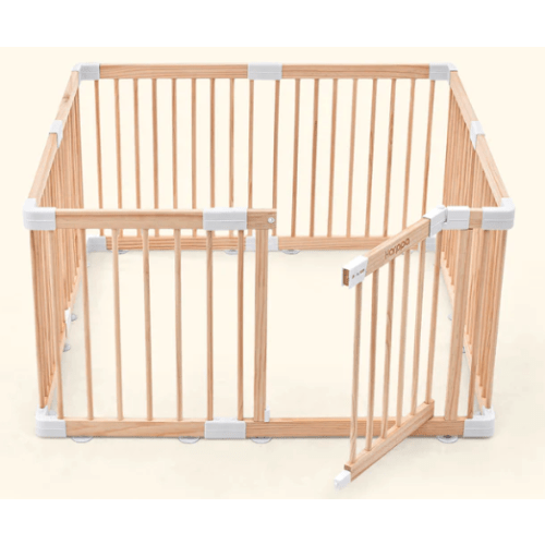 HARPPA Baby Wooden Playpen, 45.66 x 45.66 x 24
