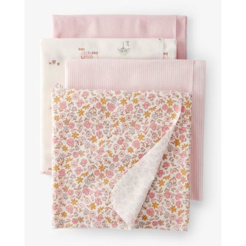 Baby 4-Pack Floral Receiving Blankets - Pink - Carter's | Carter's