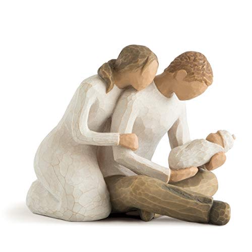 Willow Tree New Life, Celebrating The Miracle of New Life, A Gift for First Time Parents or Those Growing Their Families, Loving Relationships Between Parents and Child, Sculpted Hand-Painted Figure