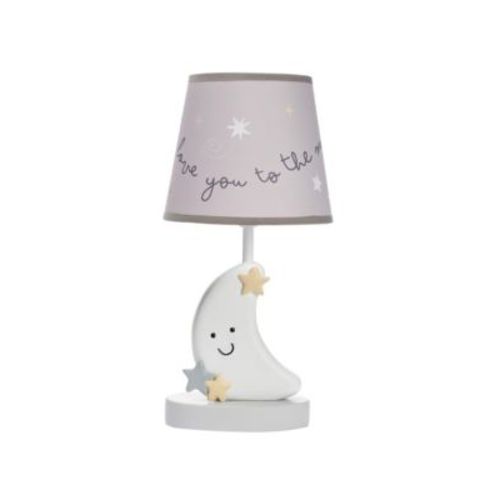 Bedtime Originals Celestial Moon Nursery Lamp with Shade and Bulb