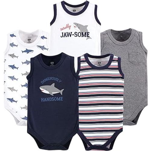 Hudson Baby Unisex Baby Cotton Sleeveless Bodysuits