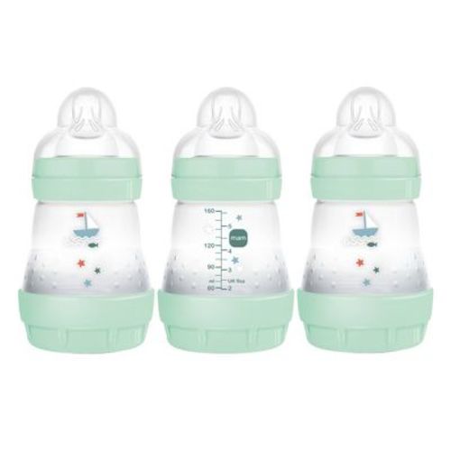 Mam Easy Start Anti-colic Baby Bottles 0m+ 5oz/3pk - Boy