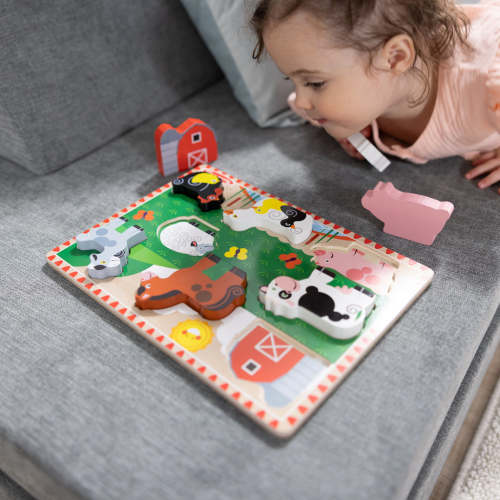 Farm Animals Chunky Puzzle - 8 Pieces