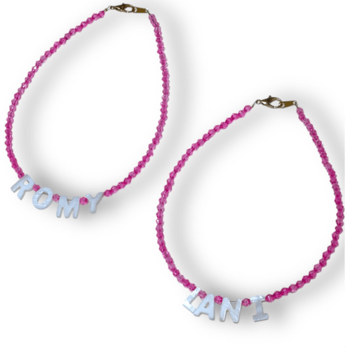 Personalized Pearl Letter Necklace – Lil Smiles